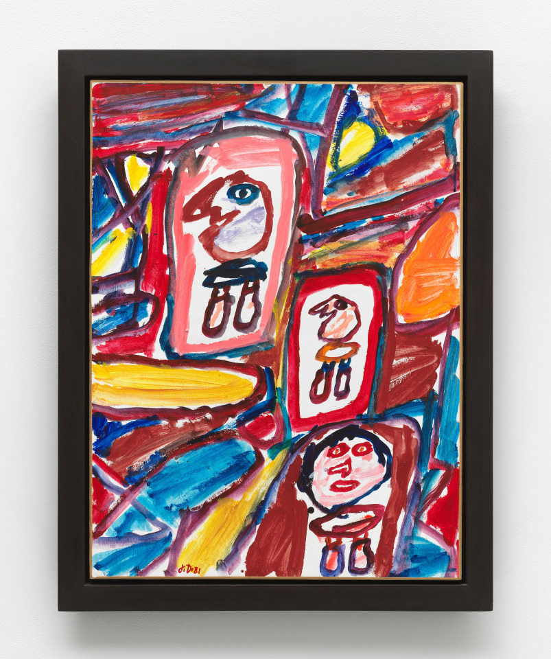 Jean Dubuffet, Site avec 3 personnages, 1981