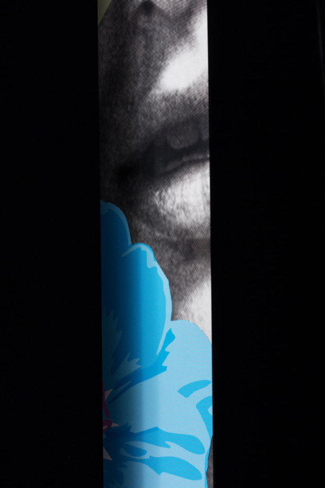 Kathryn Andrews Black Bars: D&eacute;jeuner No. 3 (Girl with Banana, Popsicle, Cherry, Lily, Geranium and Straws),&nbsp;2016