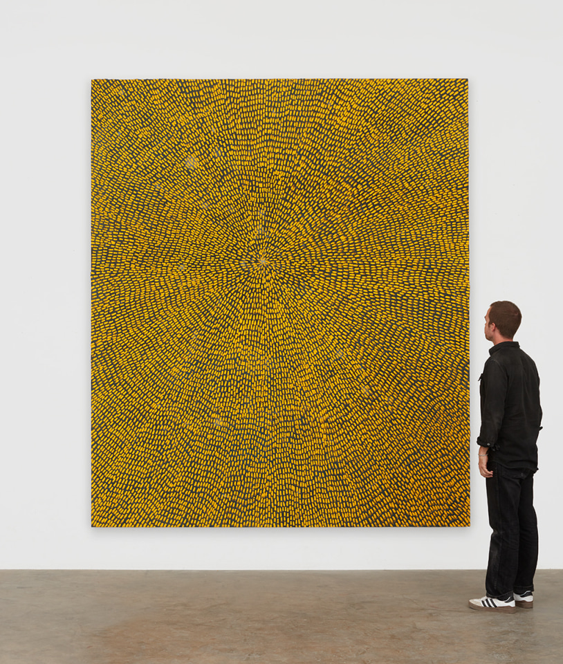 Jennifer Guidi Sun In Gemini (Universe Mandala SF #2G, Yellow, Black Sand),&nbsp;2017