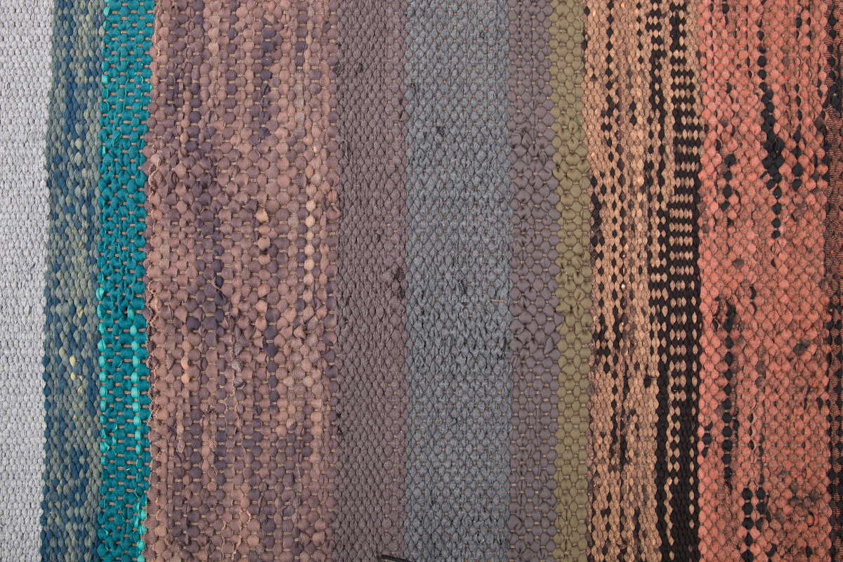 Heather Cook Double Weave Rag Rug (3 EPI), 2011