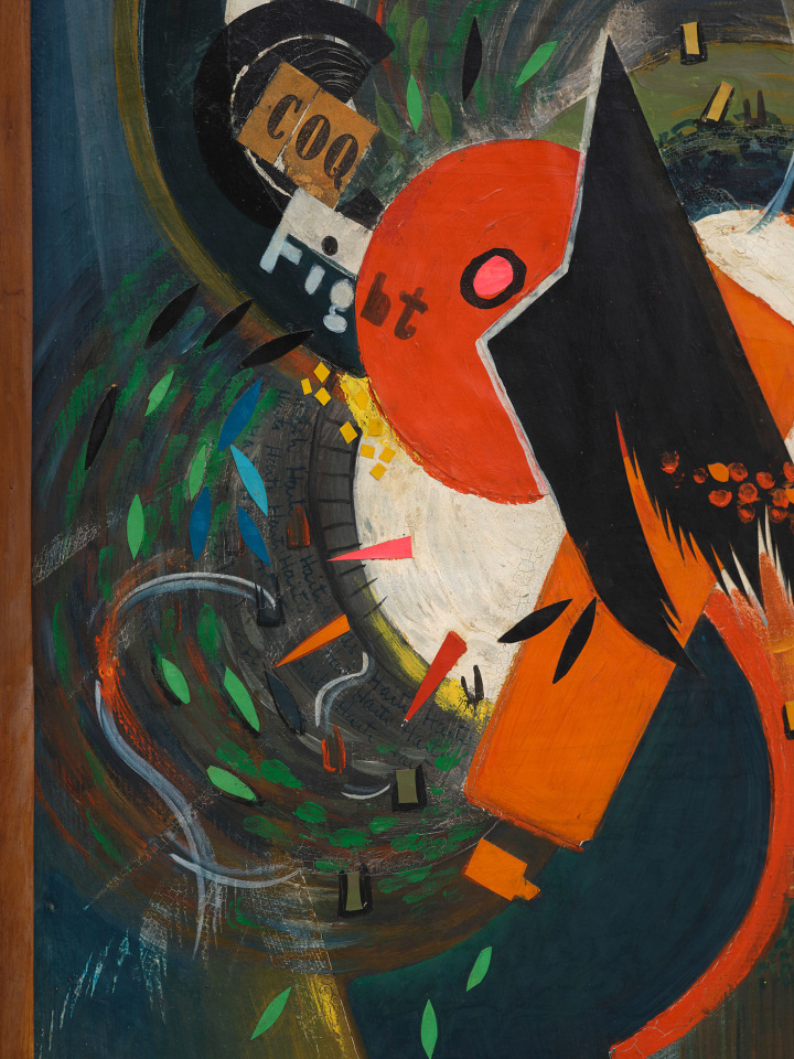 Lo&iuml;s Mailou Jones, Cock Fight, 1960