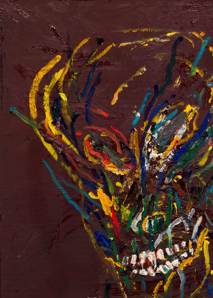 Mark Grotjahn, Untitled (Skull), 2023