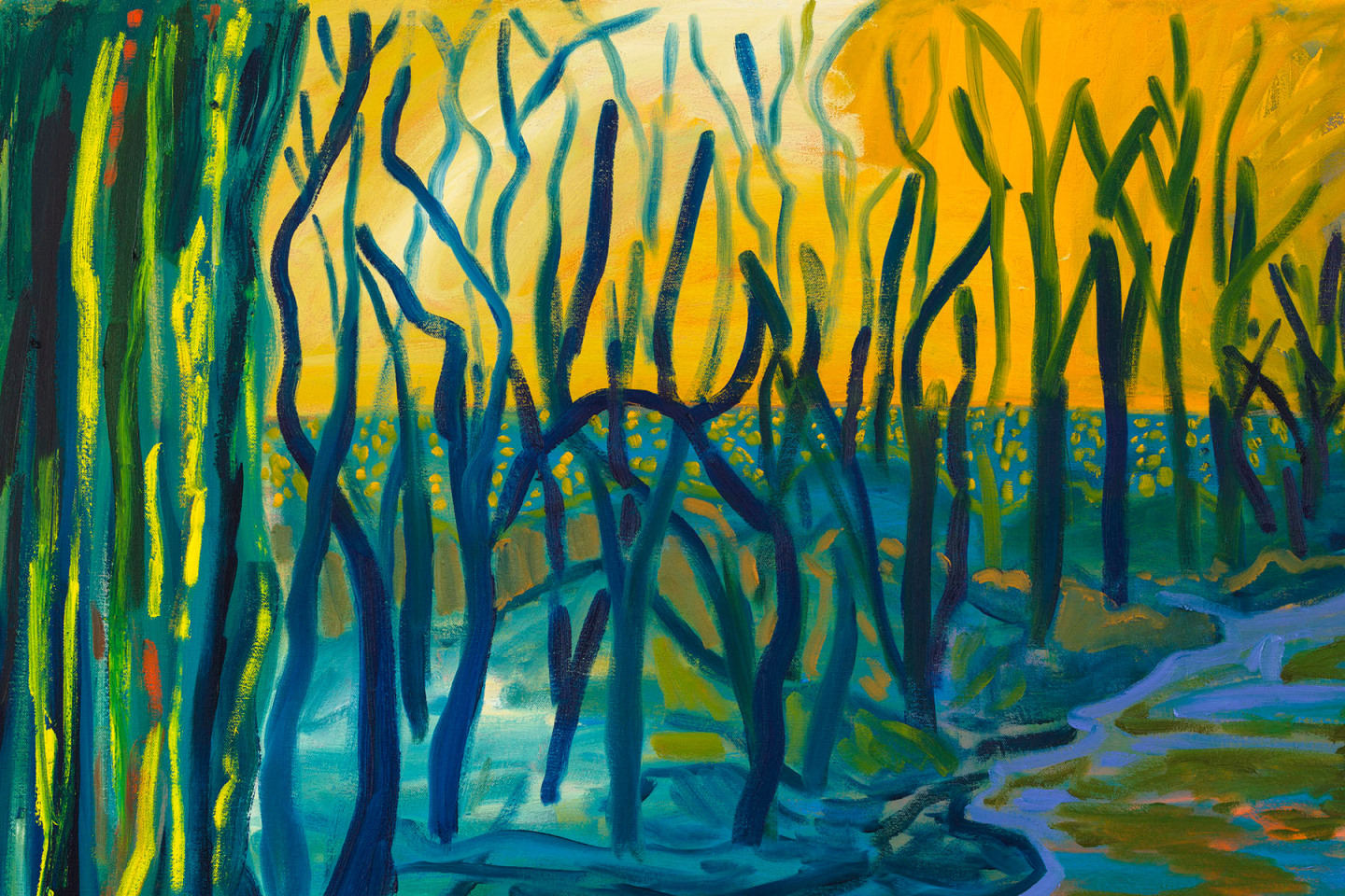 Shara Hughes, Float Along, 2023