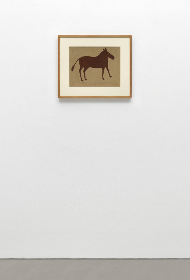 Bill Traylor, Untitled (Brown horse), c. 1939 - 1942