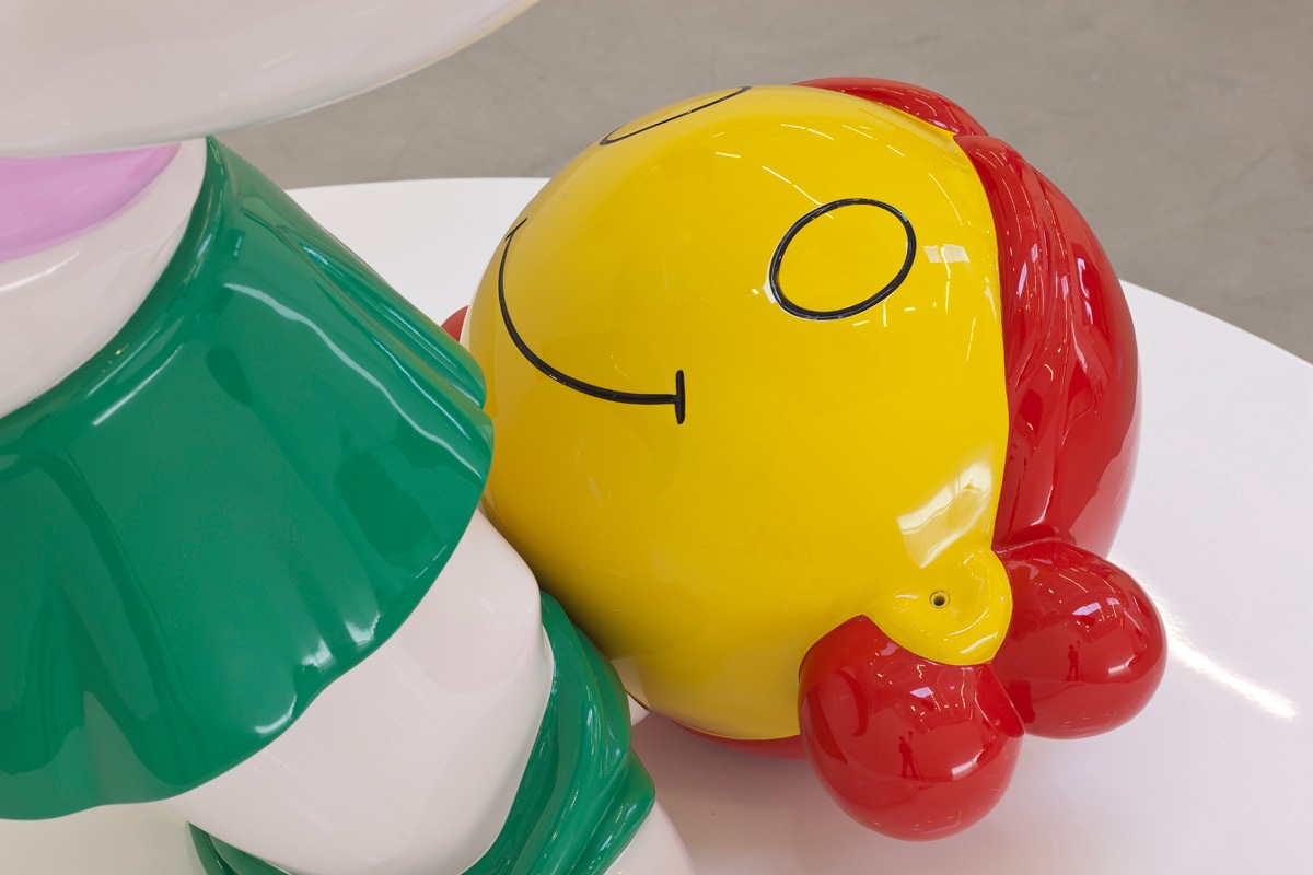 Richard Jackson Upside Down Girl with Unicorn Head, 2011