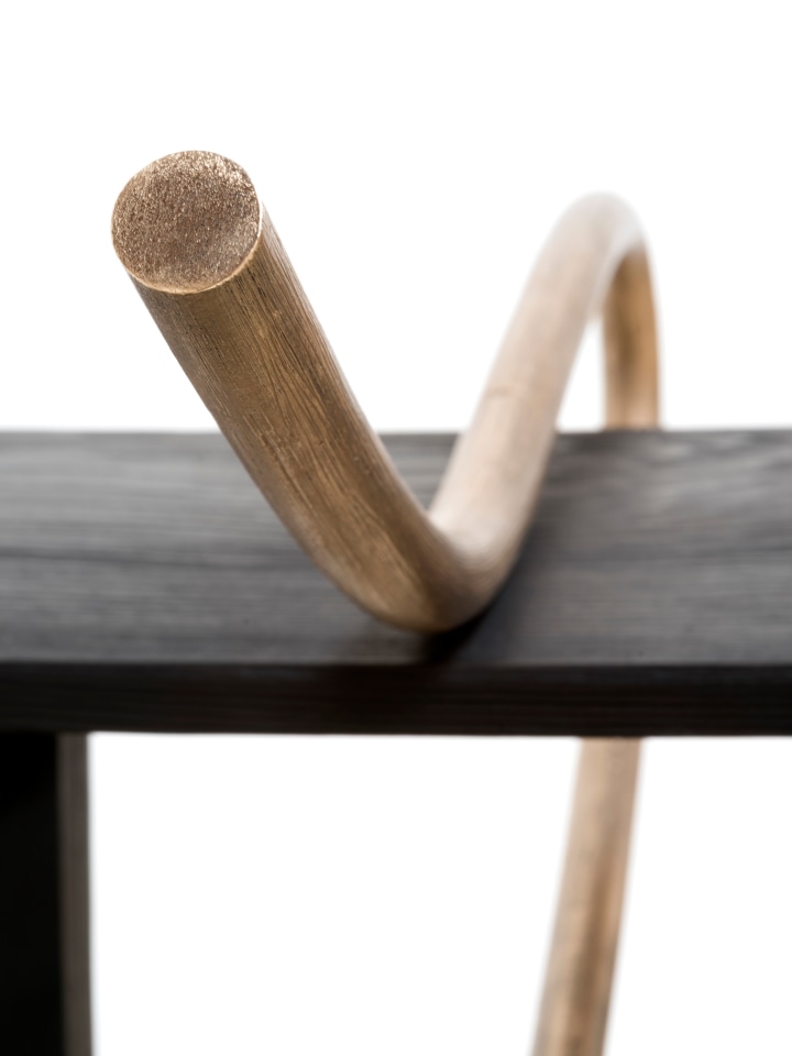 Ricky Swallow Step Ladder with Cane (cursive), 2020