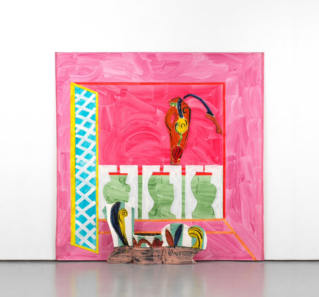 Betty Woodman, Red Room with Lattice, 2010