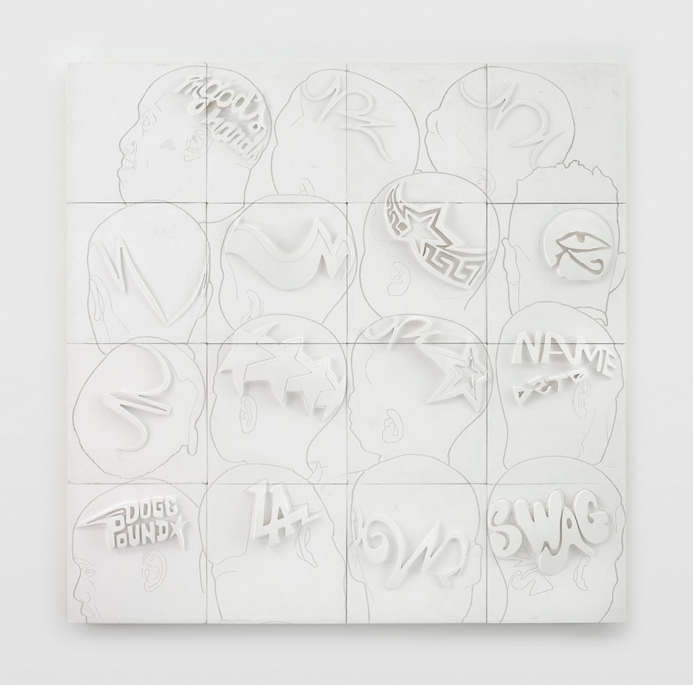 Lauren Halsey, name date / in god&#039;s hands, 2022