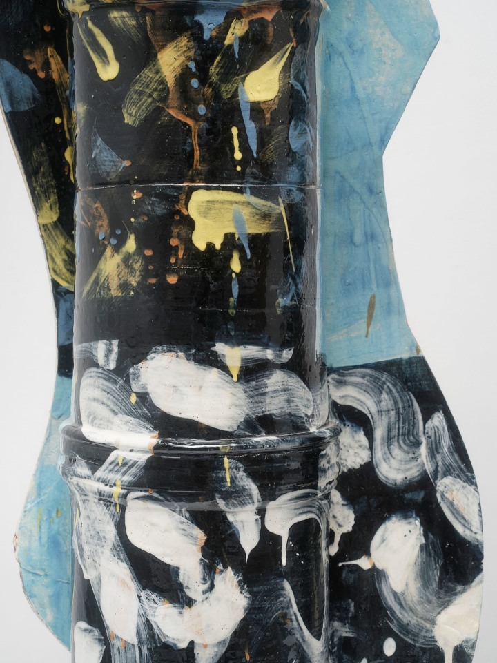 Betty Woodman, Divided Vases: Stacked Vases, 2006