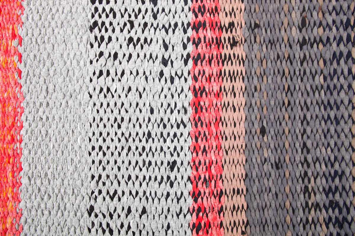 Heather Cook Double Faced Broken 3/1 Twill Rag Rug (3 EPI), 2011