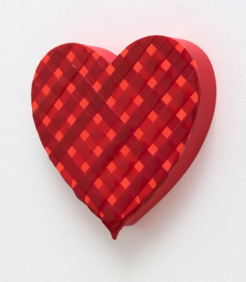 Linda Stark Perylene Heart Weave, 2020