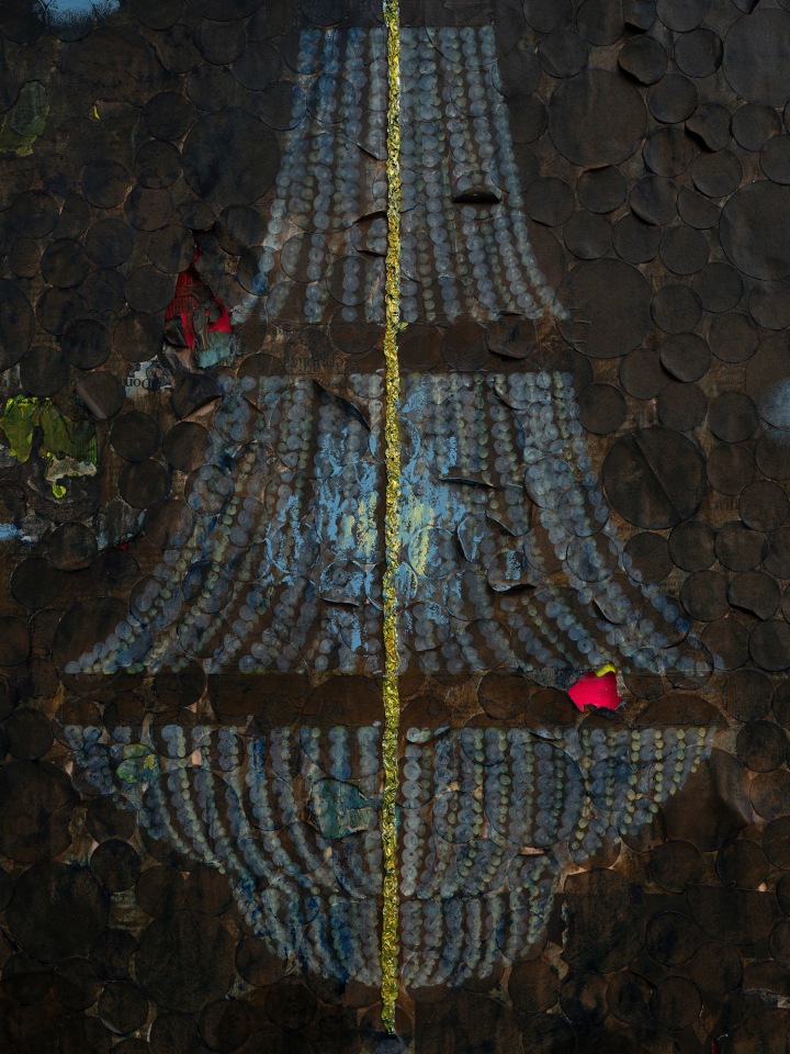 Derek Fordjour, The Late Set, 2025