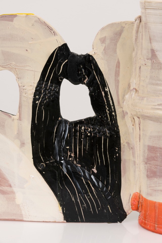 Betty Woodman Red Pitcher Yellow Flowers, 2012