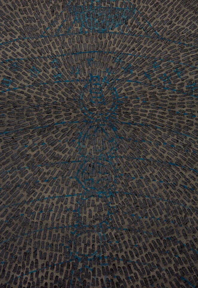 Jennifer Guidi Universal Order (Universe Mandala SF #3G, Black, Black Sand),&nbsp;2017