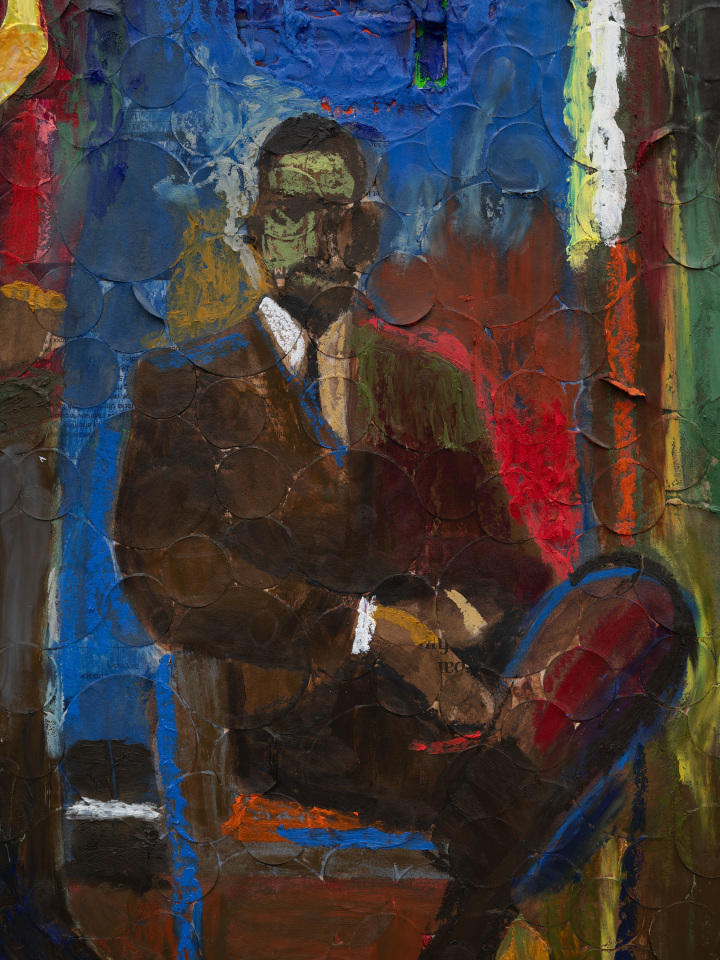 Derek Fordjour, Musicians (after James Weeks), 2025