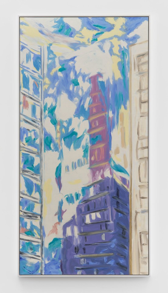 Martha Diamond, New York with Purple No. 3, 2000