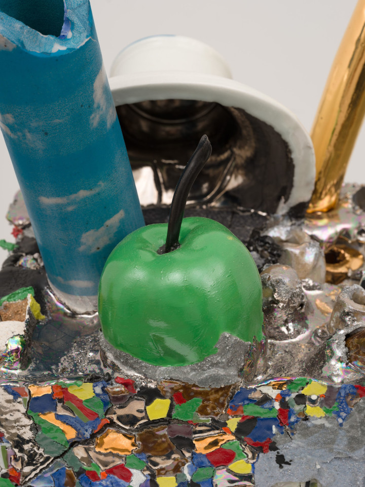 Kahlil Robert Irving, SKYTUBE &amp;amp; Silver Chalice \ Concrete tears embedded jewels (take me as I am) PIPE, 2023&ndash;2024