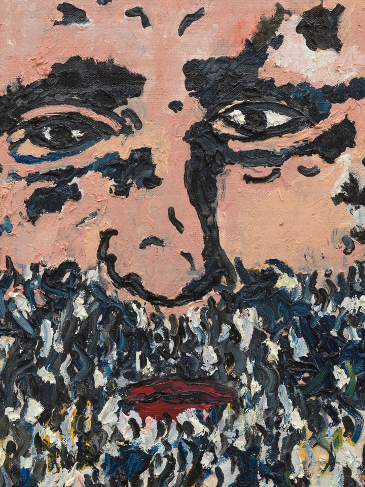 Joel Mesler, Rabbi with gold shawl, 2023