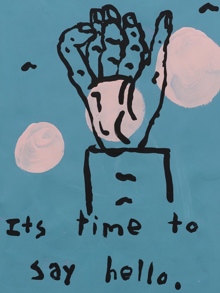 Joel Mesler, Untitled (It&#039;s Time to Say Hello), 2020