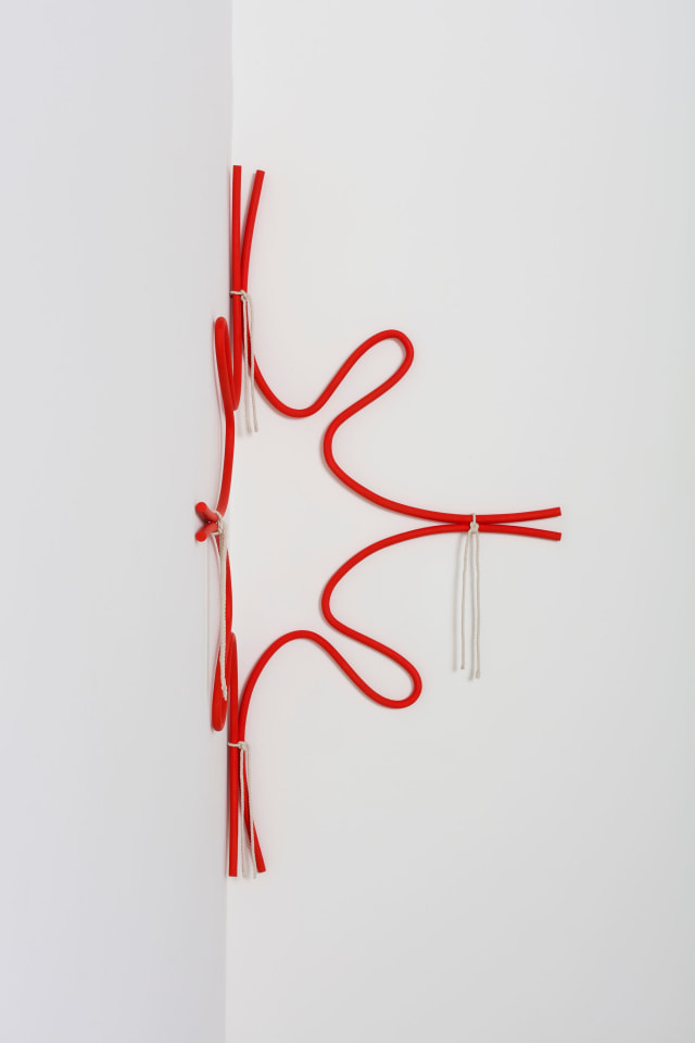 Ricky Swallow, Corner Form with Rope (Pulled Star), 2019