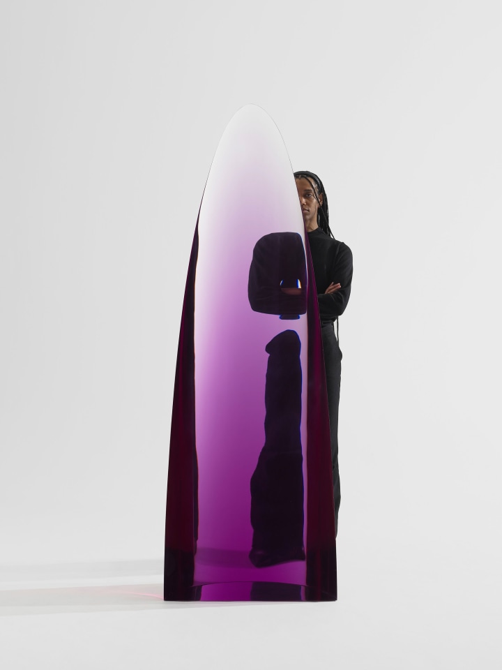 Fred Eversley, Untitled (cylindrical lens), 2022