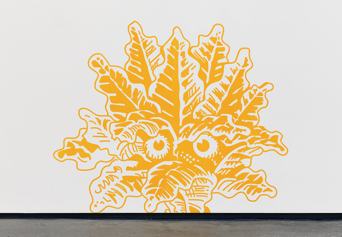 John Armleder Angry Kale 2, 2015