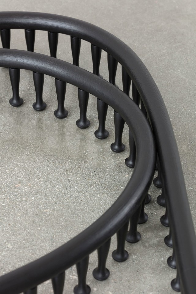 Ricky Swallow, Floor Sculpture with Pegs #2, 2018