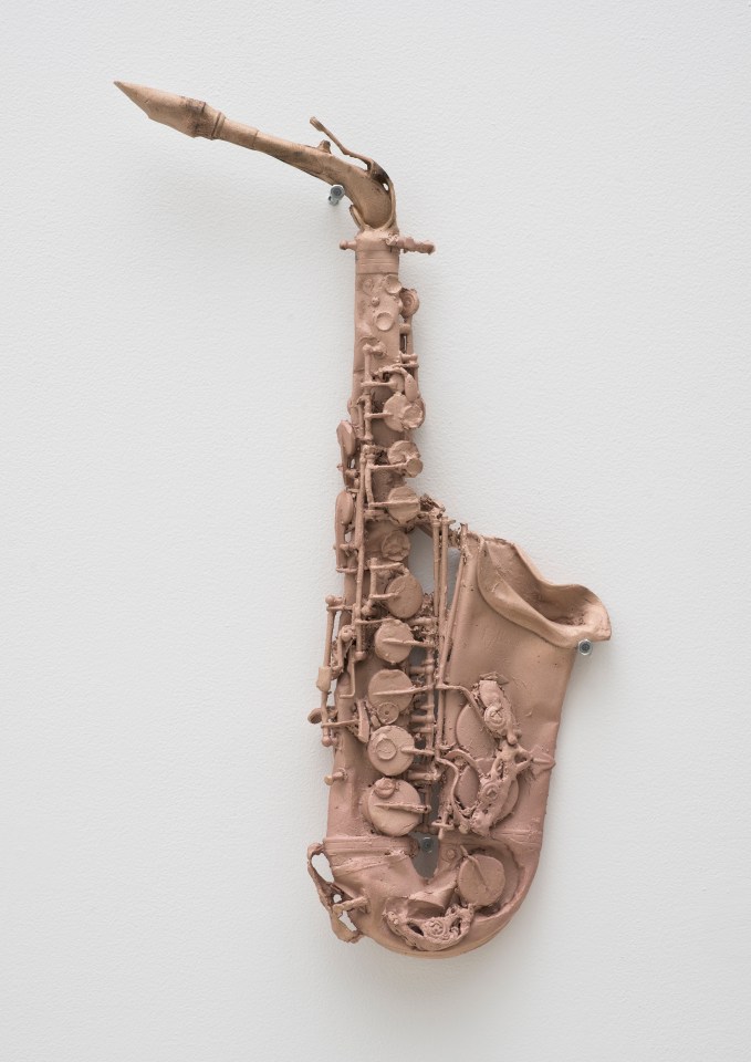 Valentin Carron Blah blah, labor, orangey, 2012