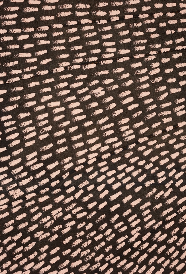 Jennifer Guidi Orion Above (Universe Mandala SF #1G, Light Pink, Black Sand),&nbsp;2017