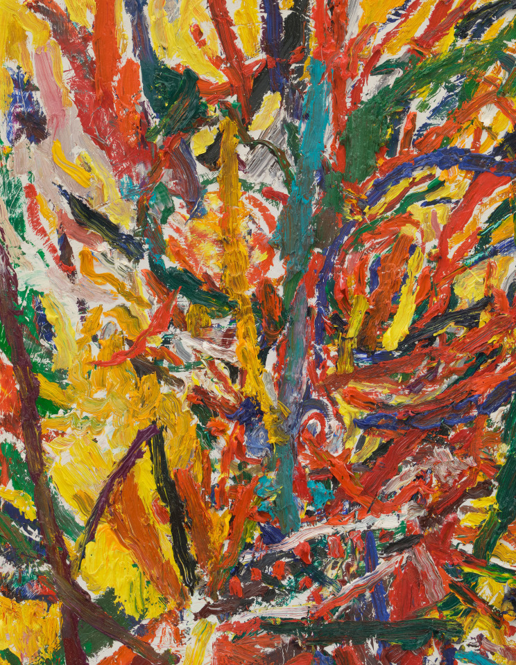 Mark Grotjahn, Untitled (Skull), 2023