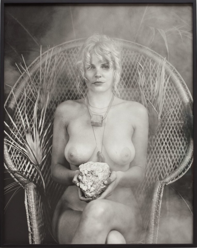 Rashid Johnson Sarah with Space Rock, 2009