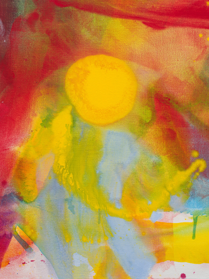 Mary Weatherford, Yellow Sun, 2021