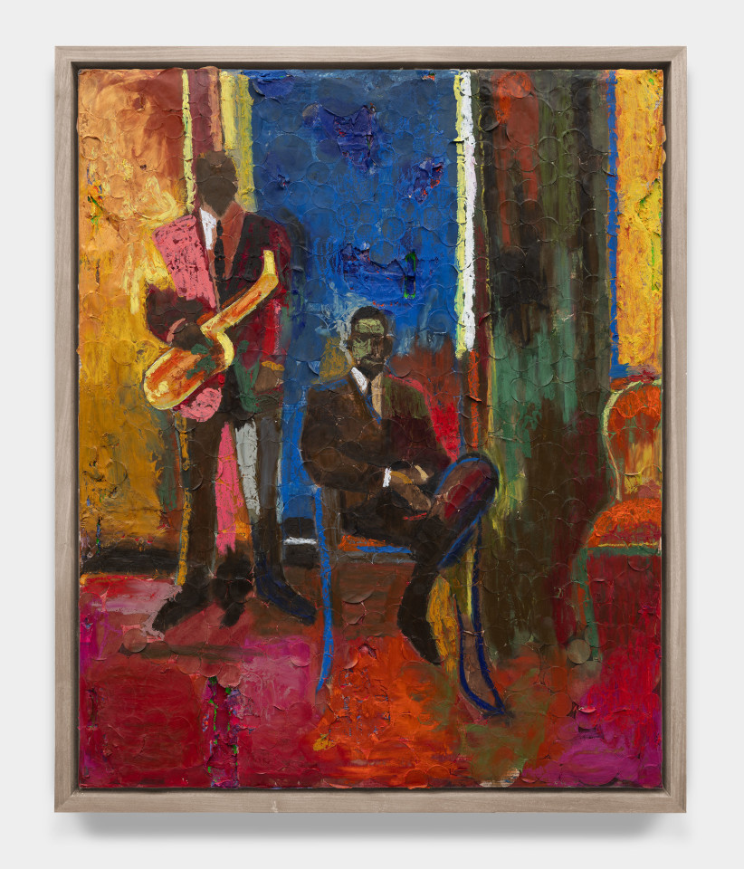 Derek Fordjour, Musicians (after James Weeks), 2025