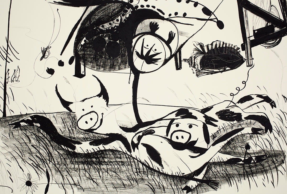 Calvin Marcus Automatic Drawing #18, 2015