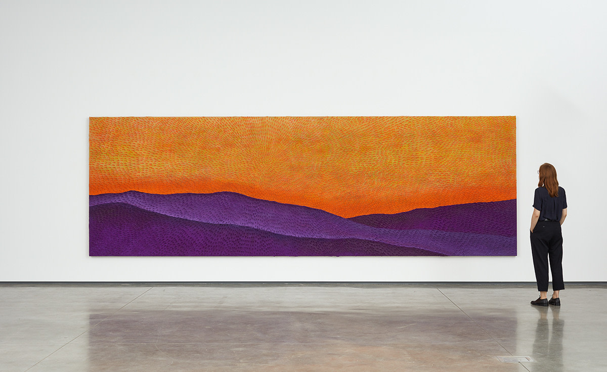 Jennifer Guidi As I Drove You Stretched (Painted Sand SF #1P, Orange Sky), 2017
