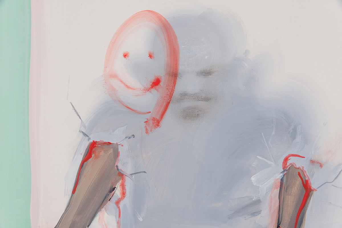 Tala Madani Window Pane, 2015