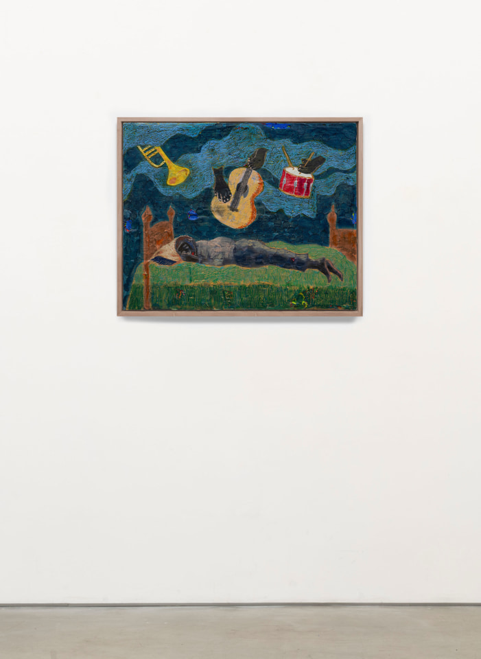 Derek Fordjour, Dreamscape (after Palmer Hayden), 2025