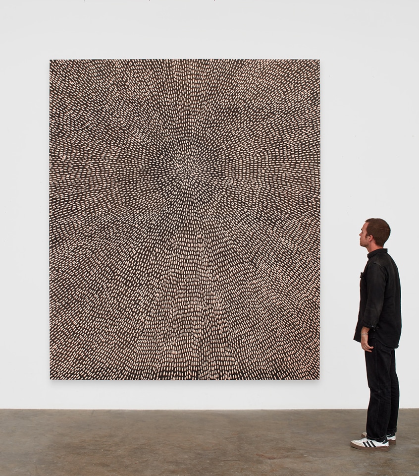 Jennifer Guidi Orion Above (Universe Mandala SF #1G, Light Pink, Black Sand),&nbsp;2017