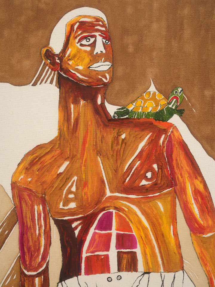 Chase Hall, Large Bather (With a Turtle), 2023