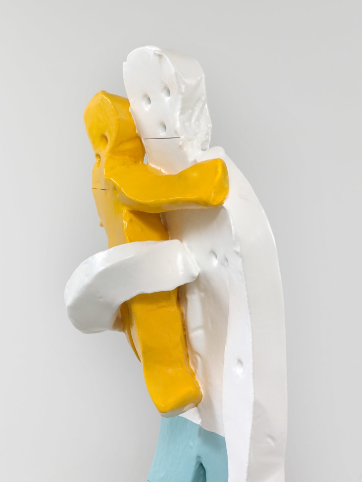 Valentin Carron, Man with Baby on Arm, 2023