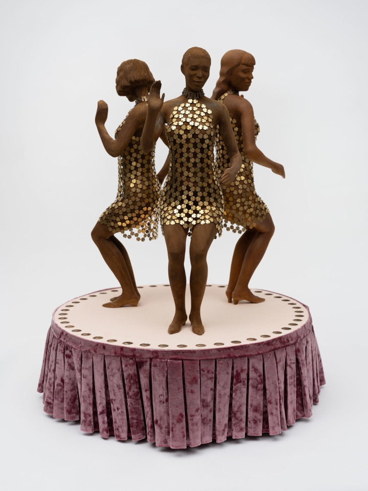 Derek Fordjour, Oscillating Triad, 2025