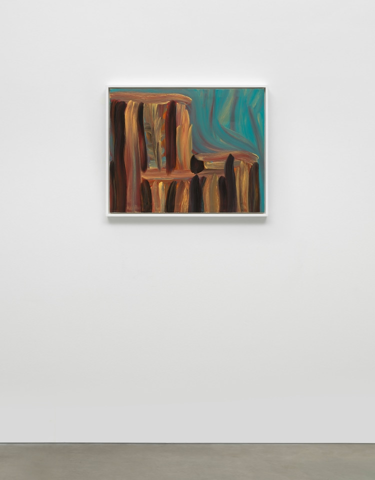 Martha Diamond, Untitled Black Orange Aqua (Detail), 1983