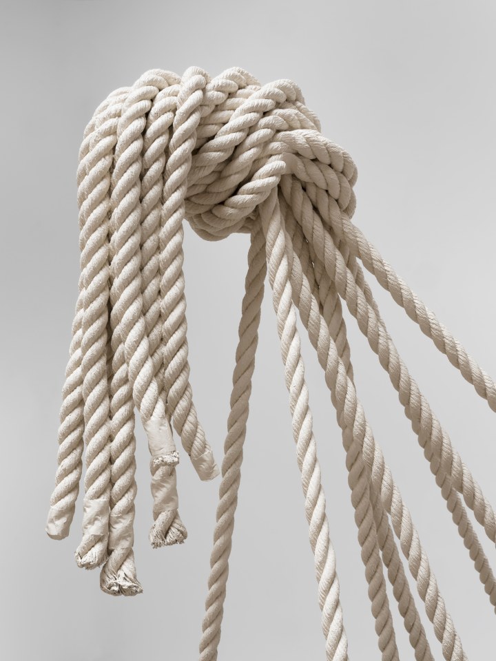 Ricky Swallow Rocking Chair with Rope (meditation chair #1), 2020