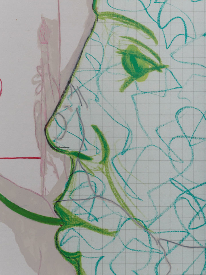 Michael Williams, Interior with Figures, 2022