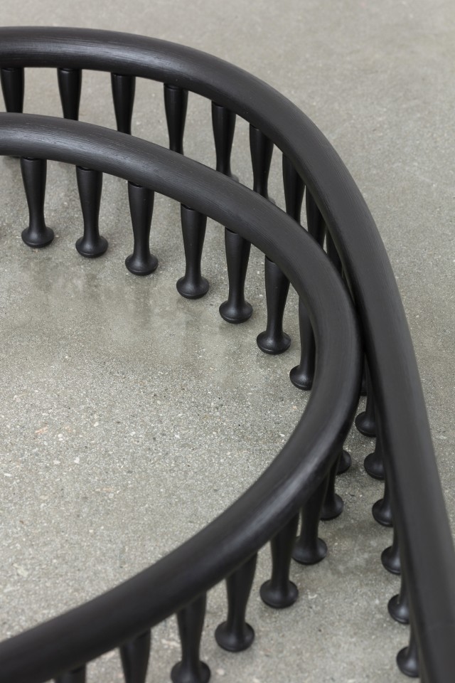 Ricky Swallow Floor Sculpture with Pegs #2, 2018