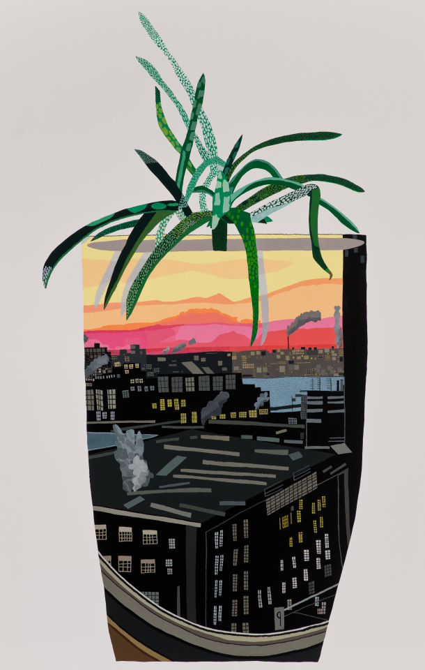Jonas Wood Maritime Hotel Pot with Aloe, 2014