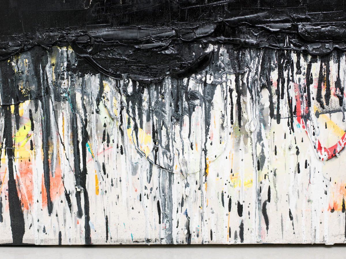 Andrew Dadson Black Lean Painting, 2013