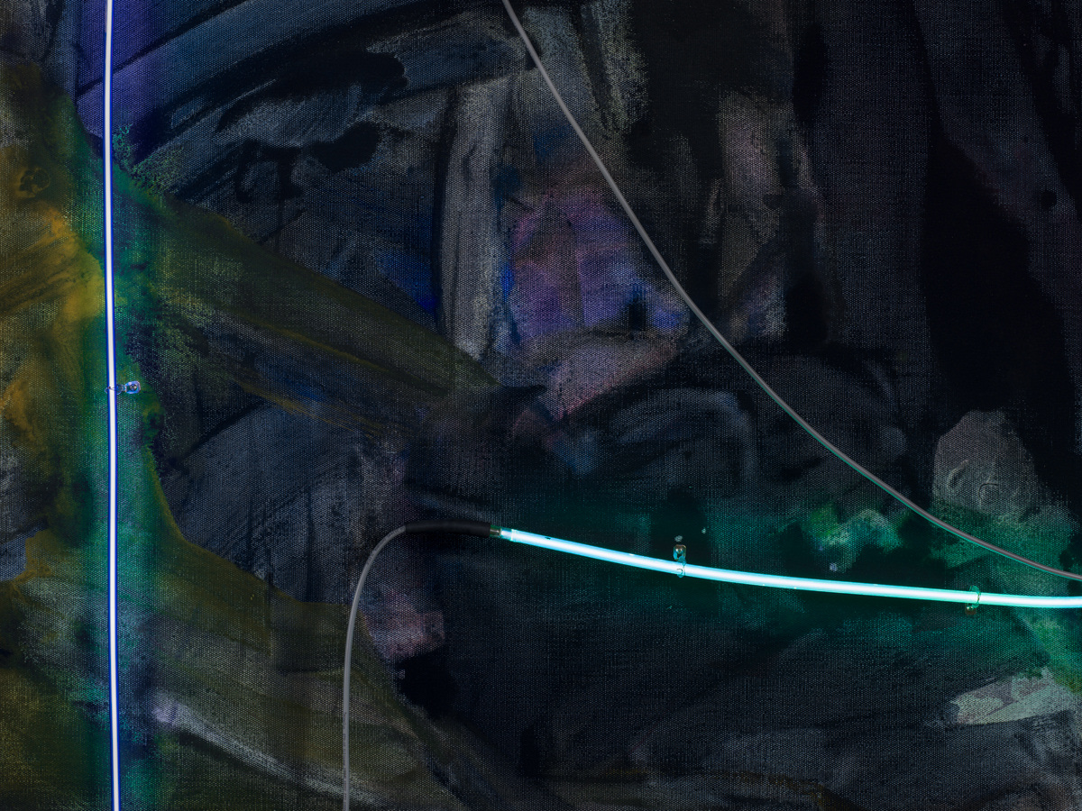 Mary Weatherford la noche, 2014