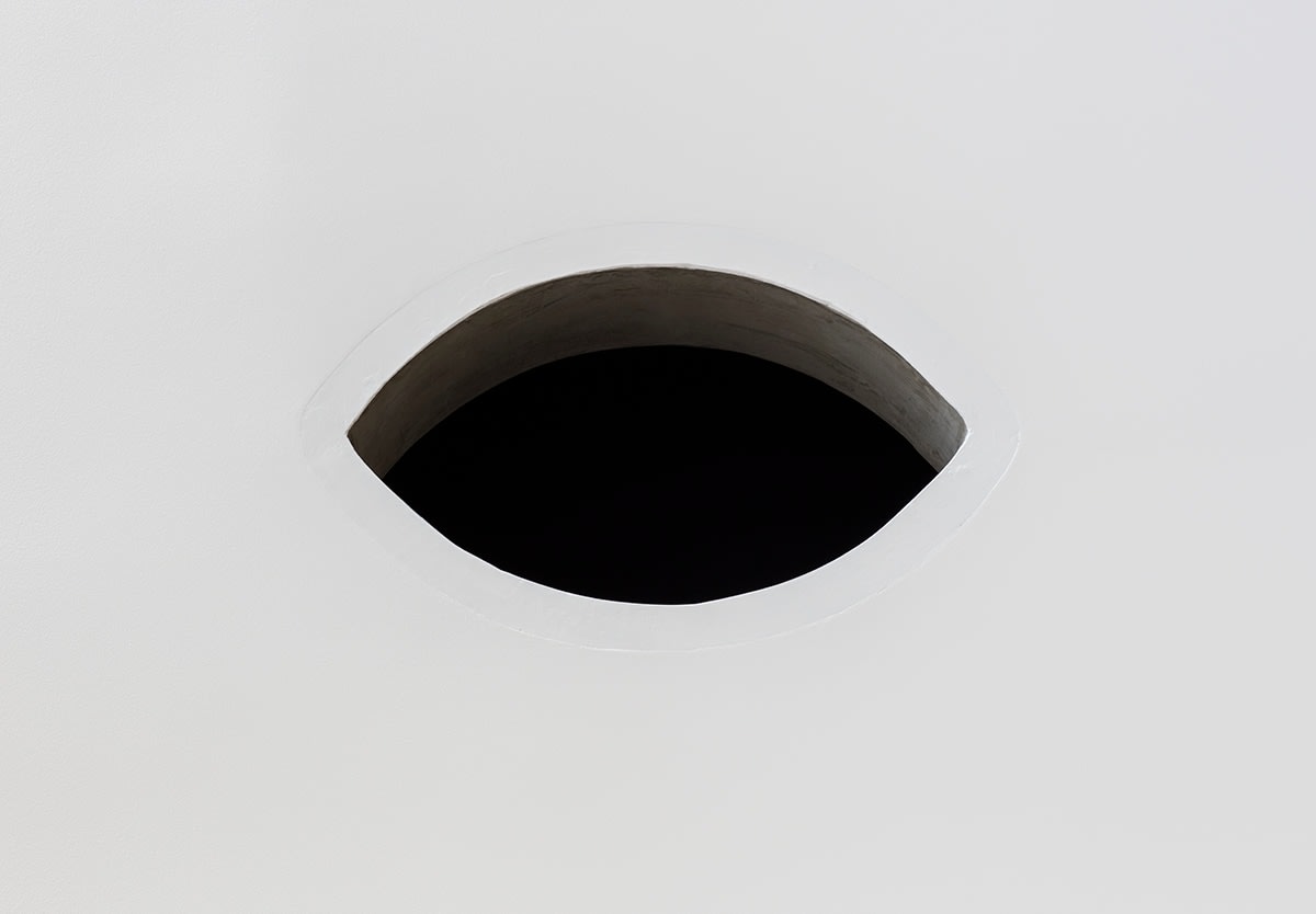 A wall two holes, 2016,