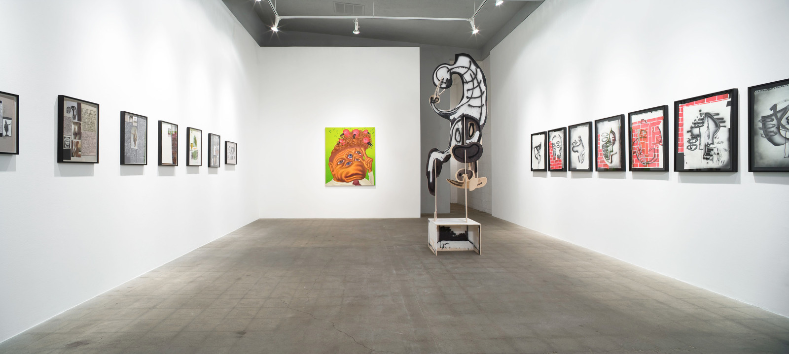 Aaron Curry, Peter Saul, Richard Hawkins